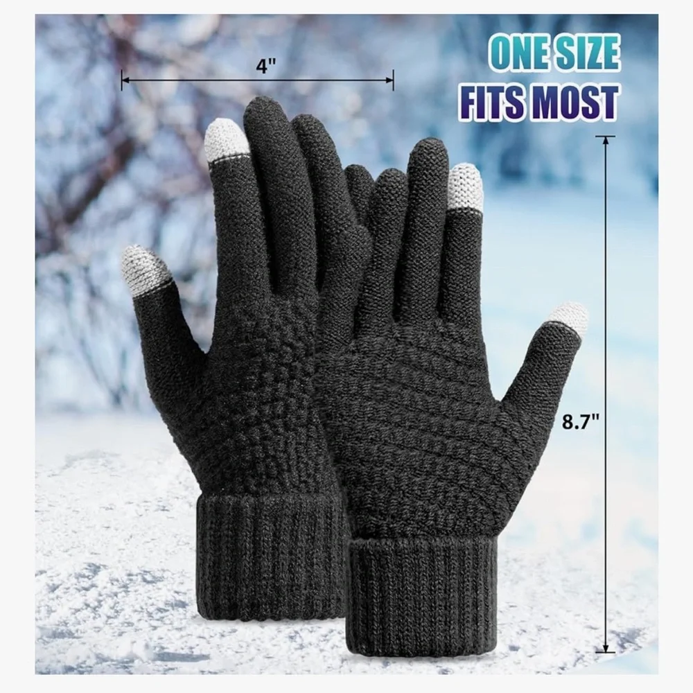 🆕 Winter Gloves for Women Touchscreen Knit Glove